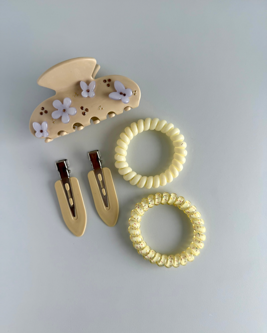 Beige Hair Accessories Box