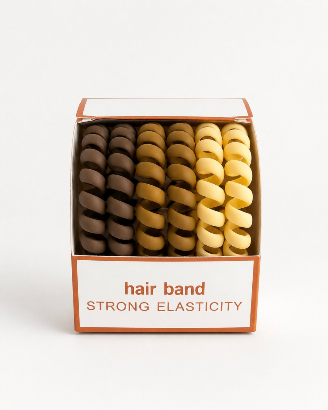 Matte Spiral Hair Tie Set
