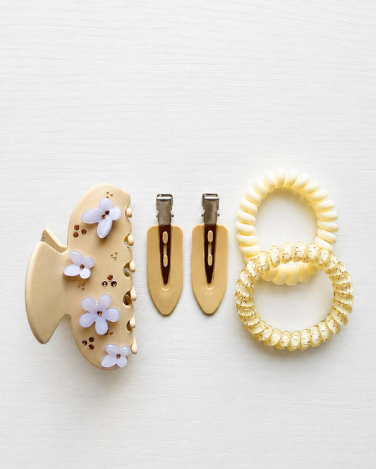 Beige Hair Accessories Box