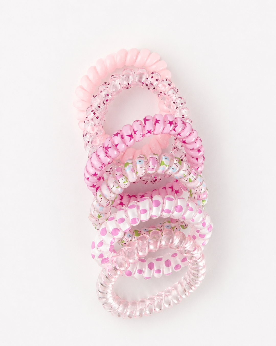 Colorful Spiral Hair Tie Set