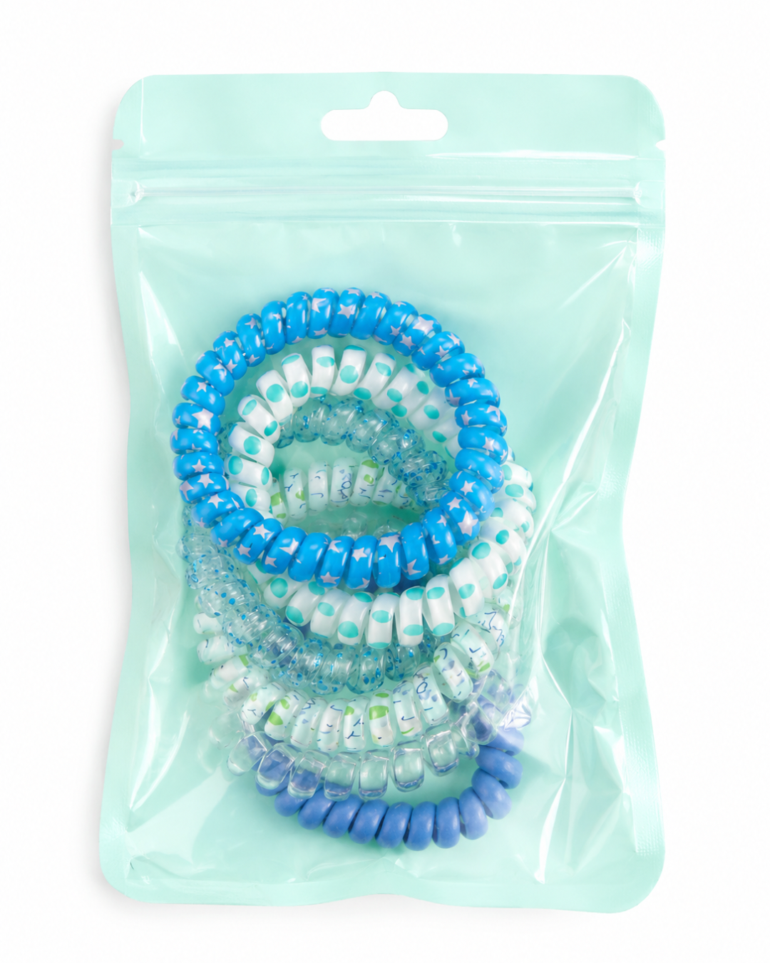 Colorful Spiral Hair Tie Set