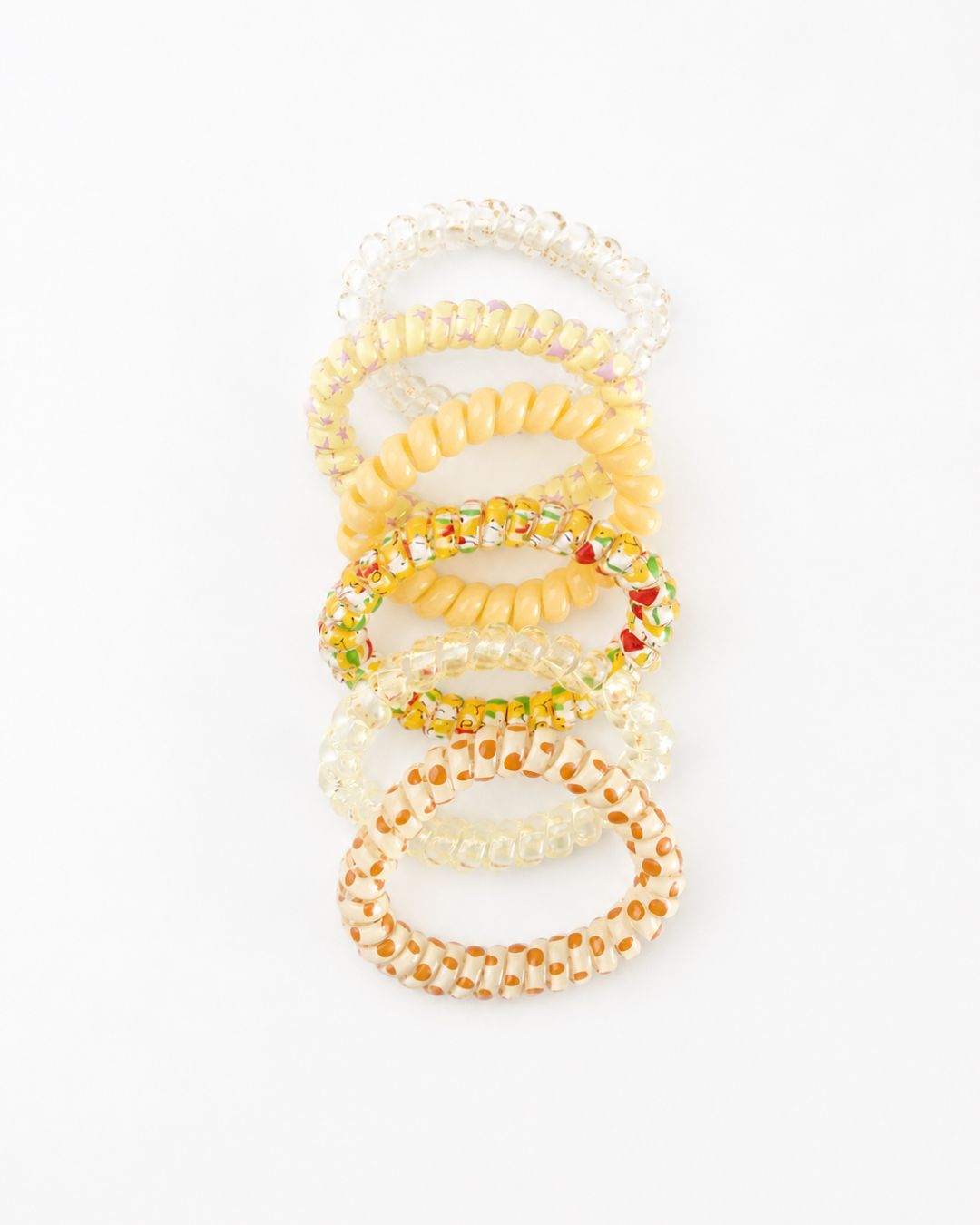 Colorful Spiral Hair Tie Set