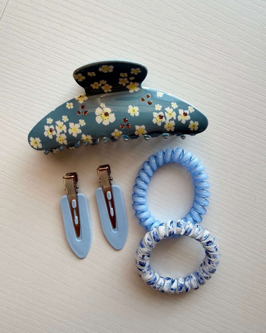 Blue Hair Accessories Box