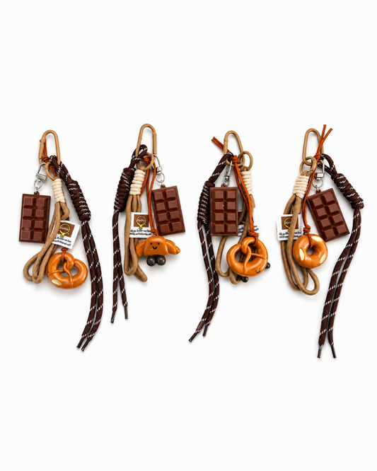 Chocolate & Pastry Charm Keychain