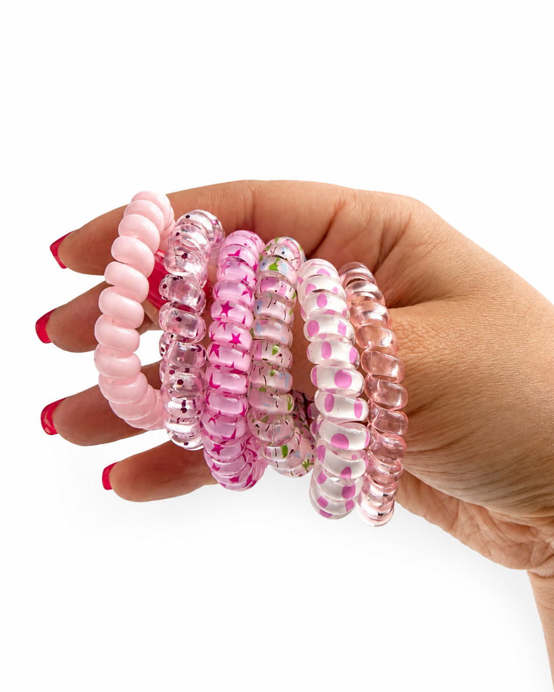 Colorful Spiral Hair Tie Set